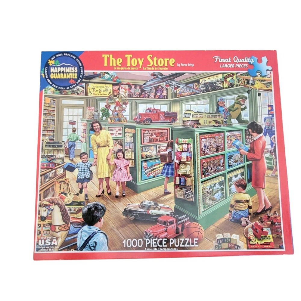 2015 White Mountain The Toy Store 1000 Piece Toys Cardboard Jigsaw Puzzle #1152